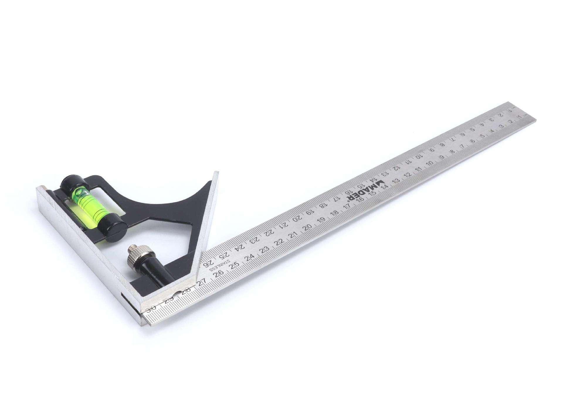 Esquadro Combinado, Nível, Graduado, 300mm refª 30514 MADER