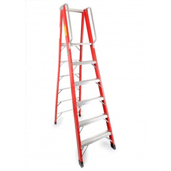 Escadote Eletricista, 6D, Fibra Vidro ref 10402 MADER