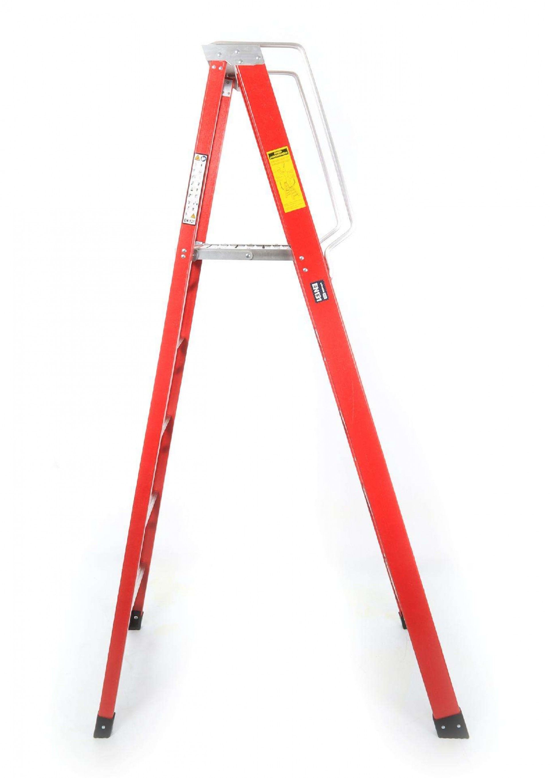 Escadote Eletricista, 5D, Fibra Vidro refª 10401 MADER