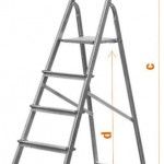 Escadote de Alum�nio, 4D ref� 10056 MADER