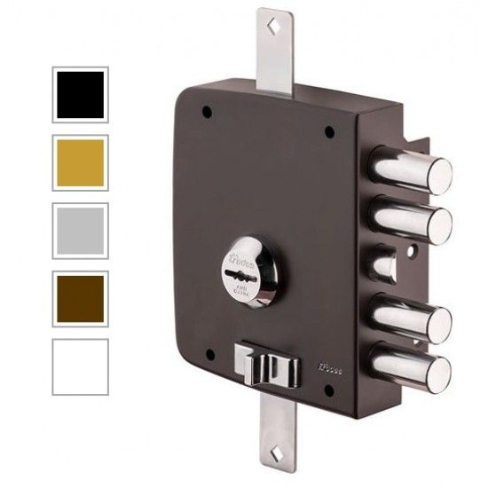 Fechadura c/fechos direita branca c/trancas ref� 5070 Rodes