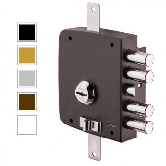 Fechadura c/fechos esquerda branca c/trancas refª 5070 Rodes Fechadura c/fechos esquerda branca c/trancas refª 5070 Rodes