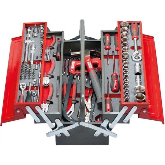 Caixa com ferramentas profissional KCF-5 530mm 5 divisrias (113ps) ref 225.0121 MACFER