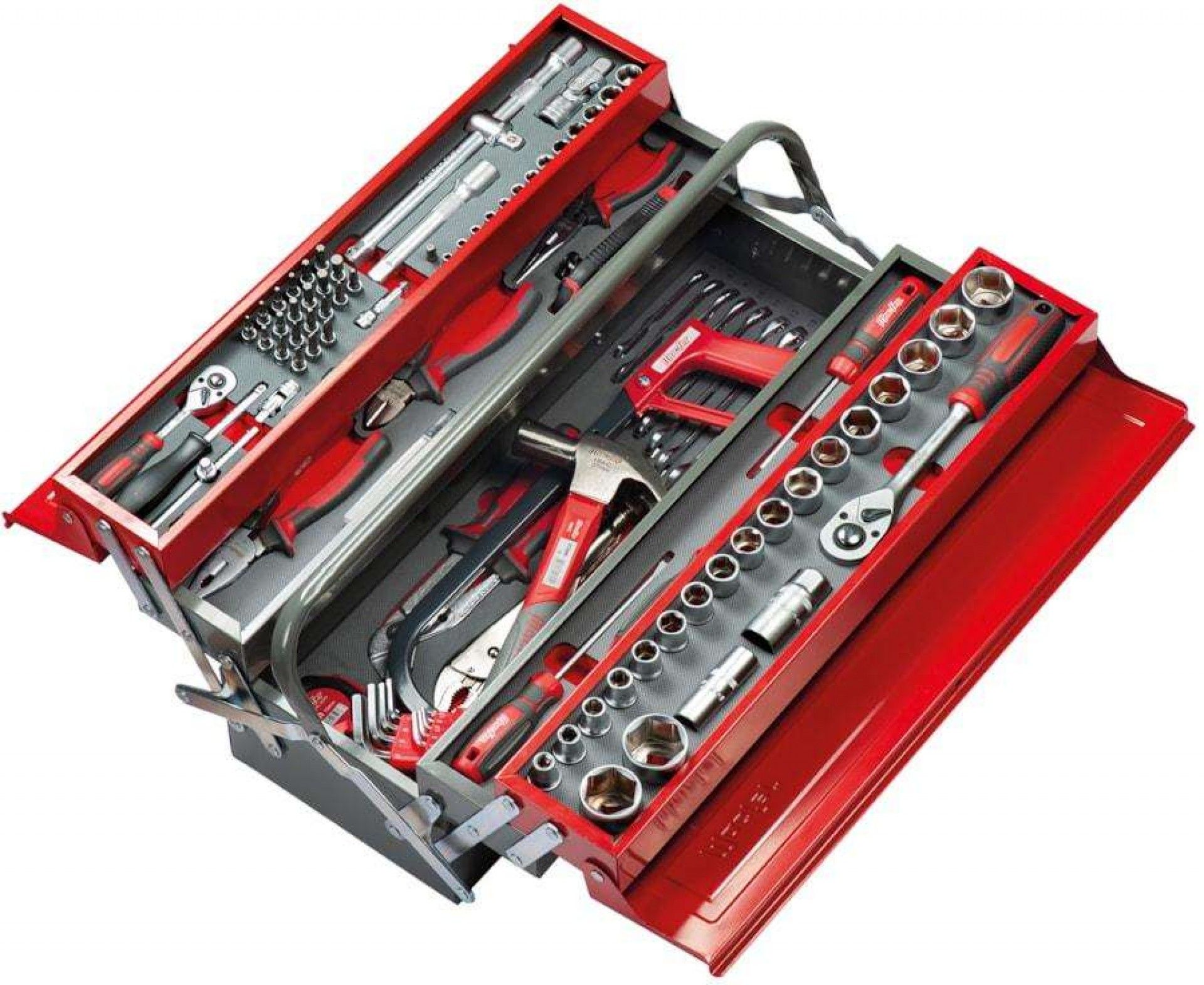 Caixa com ferramentas profissional KCF-5 530mm 5 divisórias (113pçs) refª 225.0121 MACFER