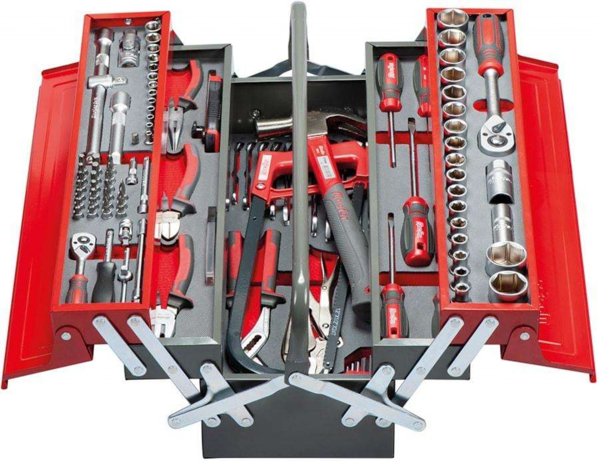 Caixa com ferramentas profissional KCF-5 530mm 5 divisórias (113pçs) refª 225.0121 MACFER