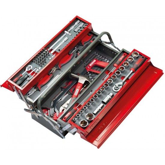 Caixa com ferramentas profissional KCF-5 530mm 5 divisrias (113ps) ref 225.0121 MACFER