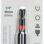 Adaptador sextavado magnético para porcas SN-L-BL 1/4" 10mm (65mm) refª 048.0014 MACFER Adaptador sextavado magnético para porcas SN-L-BL 1/4" 10mm (65mm) refª 048.0014 MACFER