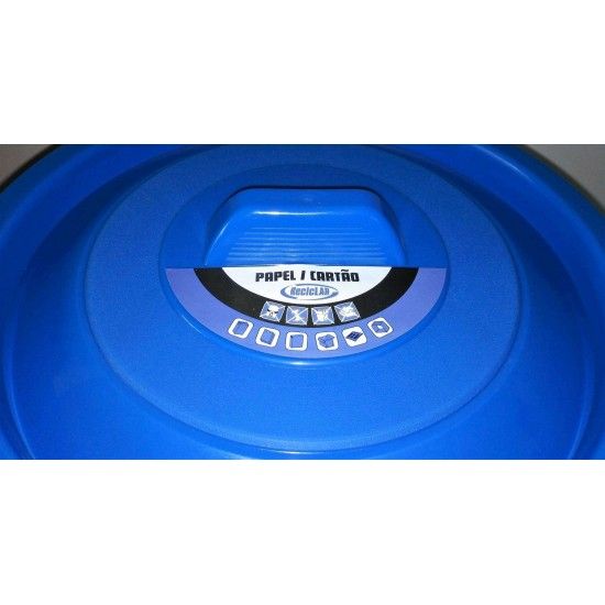 Balde Lixo, Azul, 45L ref� 99986 MADER