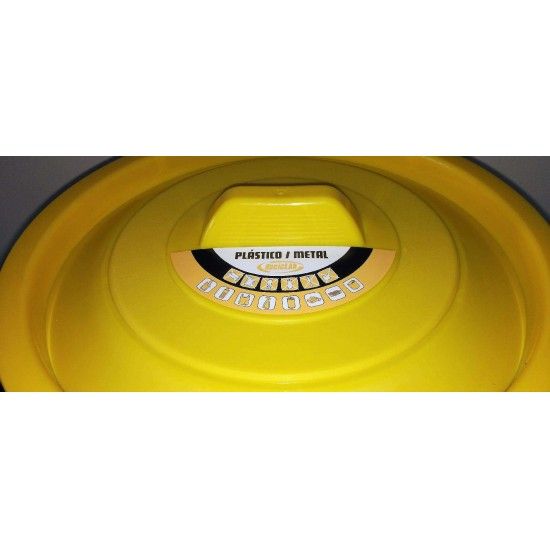 Balde Lixo, Amarelo, 45L refª 99989 MADER Balde Lixo, Amarelo, 45L refª 99989 MADER