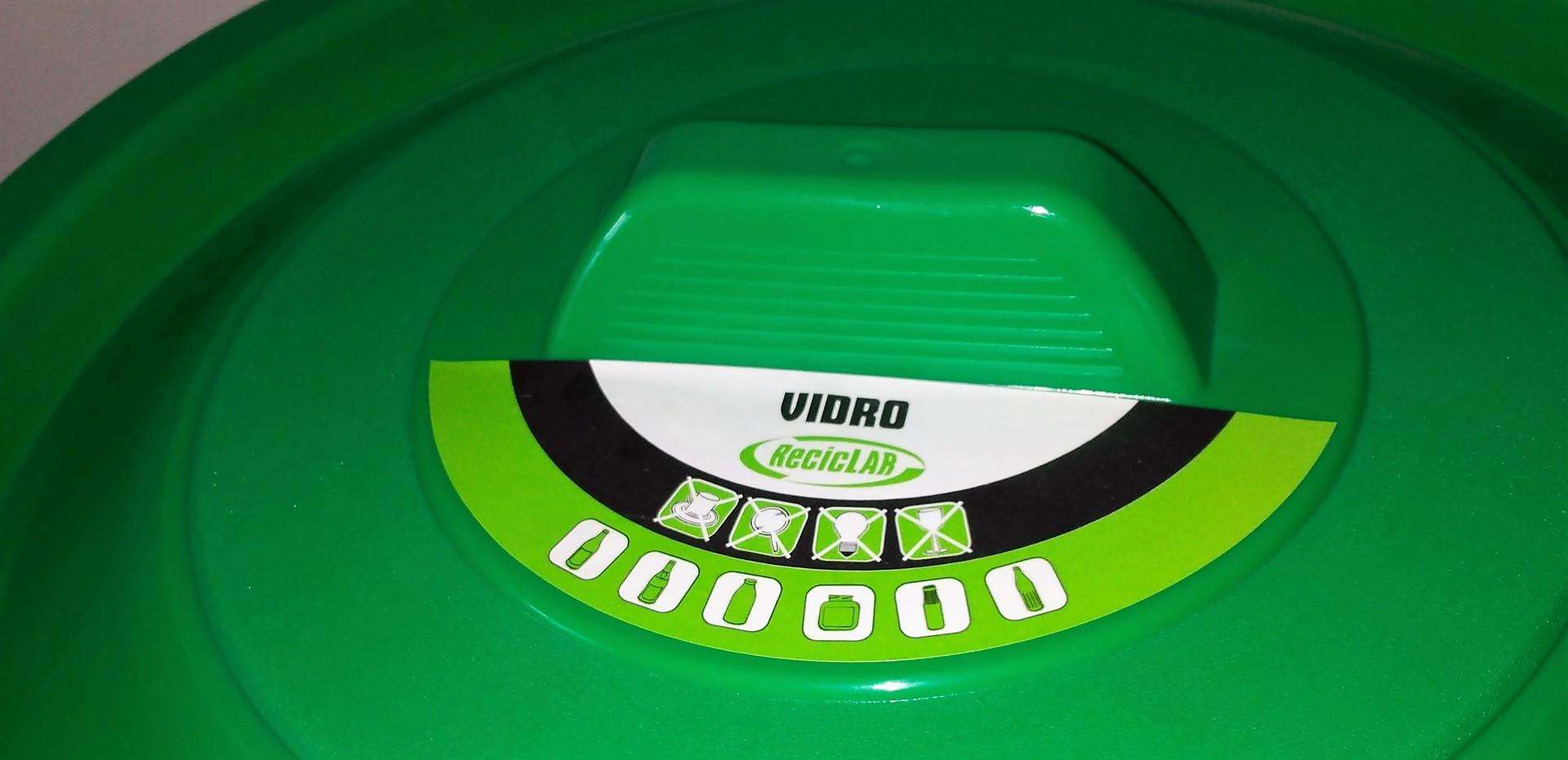 Balde Lixo, Verde, 45L refª 99987 MADER