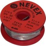 Solda  Estanho com Resina, 2mm, 100g - NEVEX ref 99072 MADER