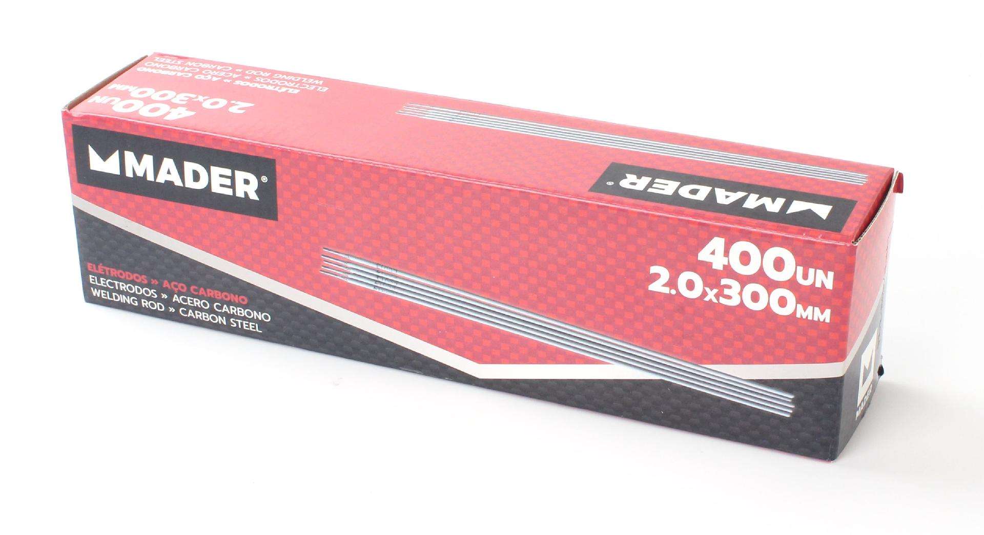 Elétrodos, 2x300mm, 400Un refª 99095 MADER