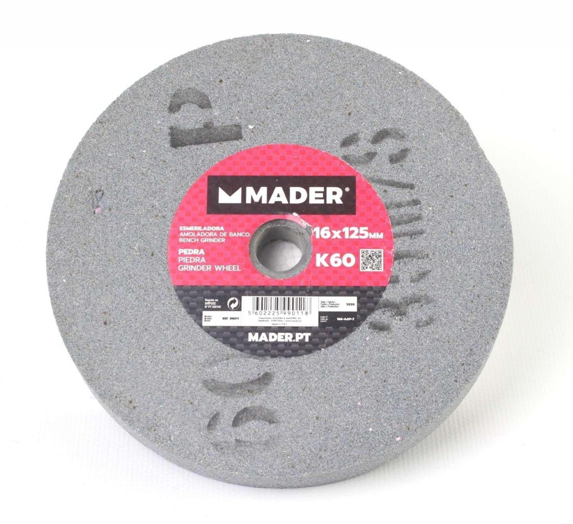 Mó Esmeril, Disco, GR60, 125mm, para Esmeriladora refª 99011 MADER