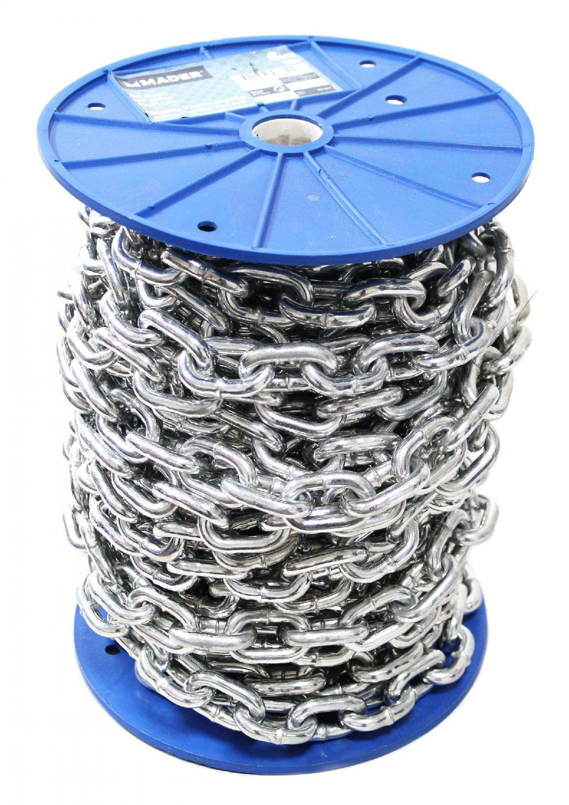 Corrente Ferro Zincado, Elo Curto, 8mmx18m refª 98745 MADER