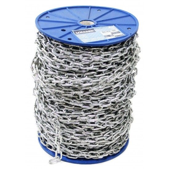 Corrente Ferro Zincado, Elo Curto, 4mmx78m refª 98742 MADER Corrente Ferro Zincado, Elo Curto, 4mmx78m refª 98742 MADER