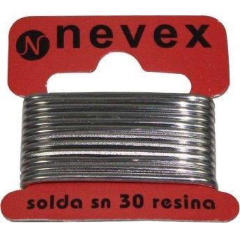 Solda  Estanho com Resina, 2mm, 20g - NEVEX ref 98073 MADER