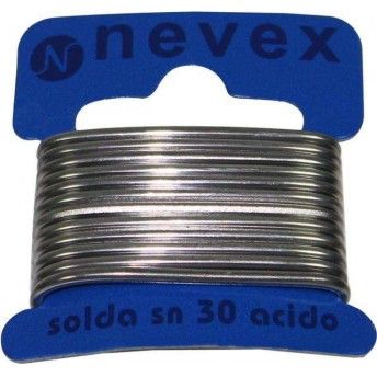 Solda  Estanho com cido, 2mm, 20g - NEVEX ref 98075 MADER