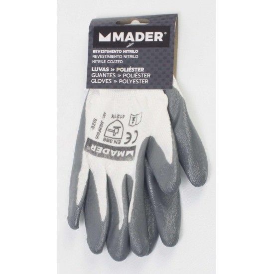 Luvas de Proteção, Nitrilo XL refª 96432 MADER Luvas de Proteção, Nitrilo XL refª 96432 MADER