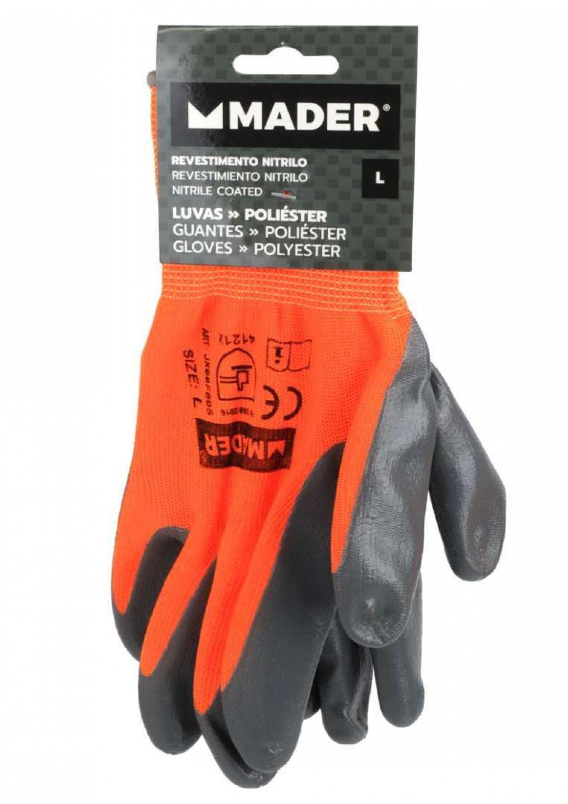 Luvas de Proteção, Nitrilo, L refª 96426 MADER