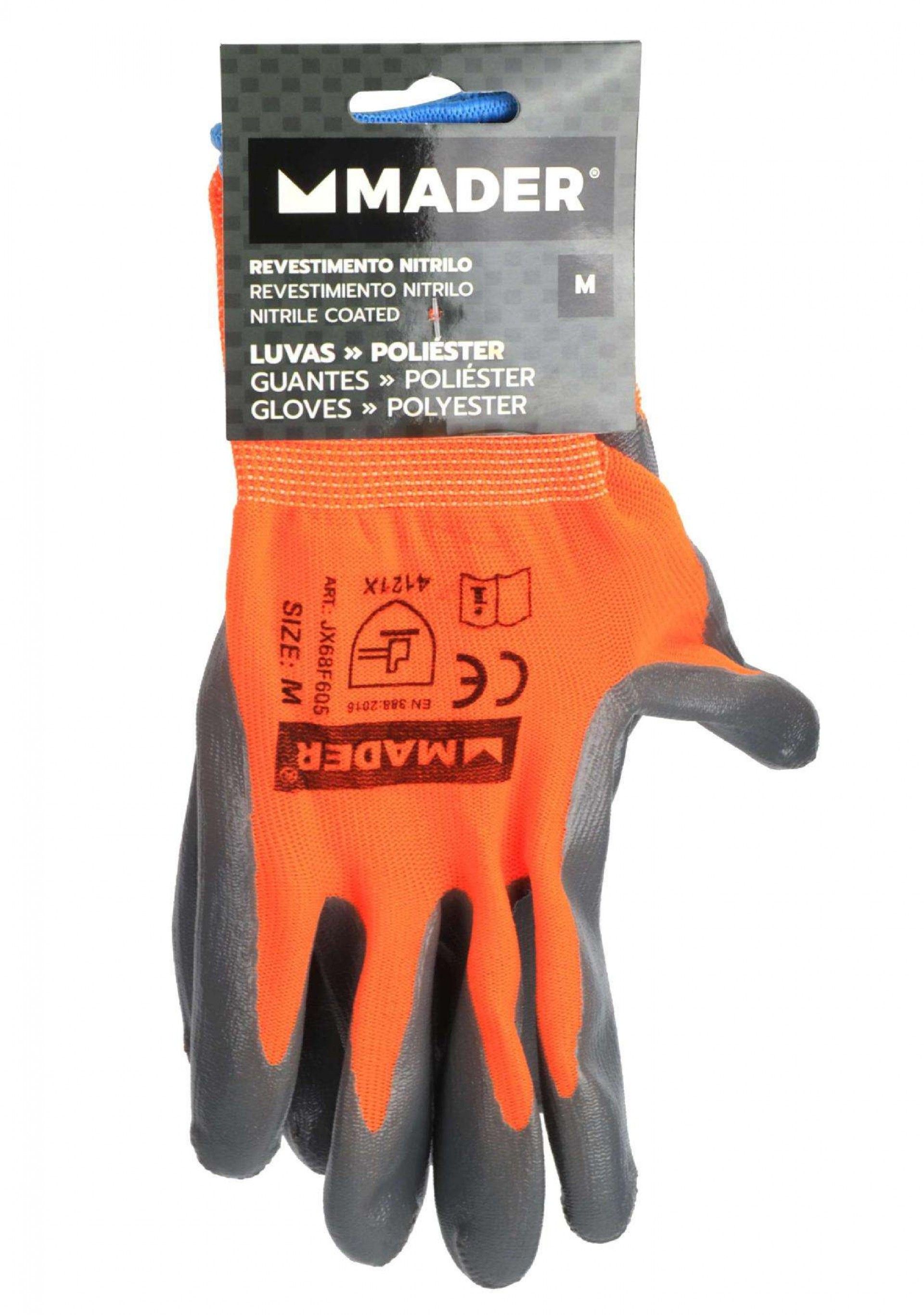 Luvas de Proteção, Nitrilo, M refª 96425 MADER