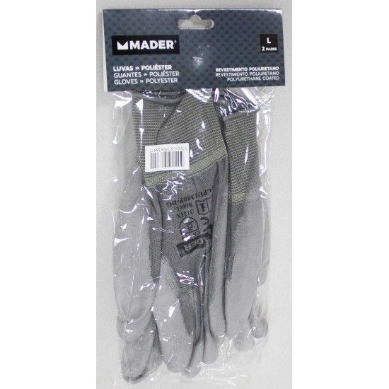 Luvas de Proteo, Poliuretano, 2 pares L ref 96389 MADER