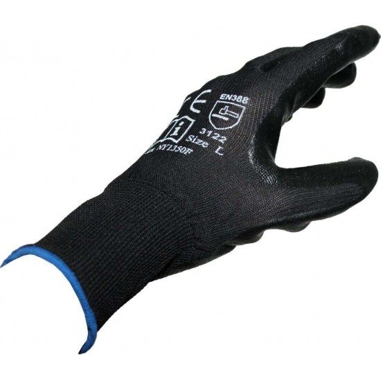 Luvas Proteção, Nylon + Nitrilo, L refª 96341 MADER Luvas Proteção, Nylon + Nitrilo, L refª 96341 MADER