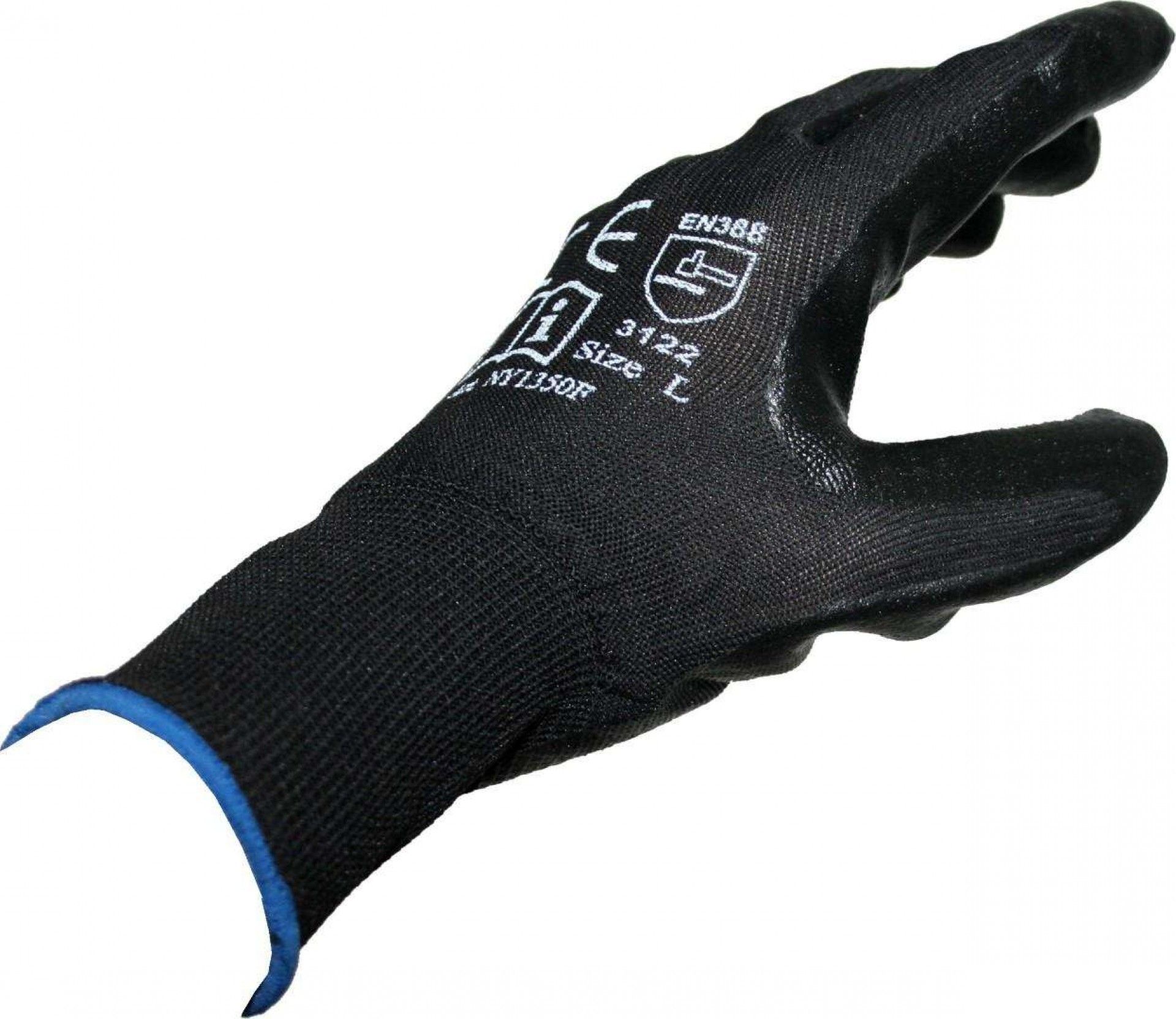 Luvas Proteção, Nylon + Nitrilo, L refª 96341 MADER