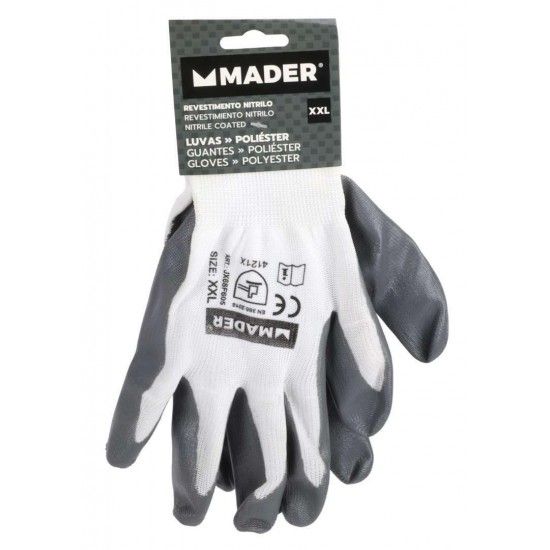 Luvas de Proteo, Polister + Nitrilo, XXL ref 96313 MADER
