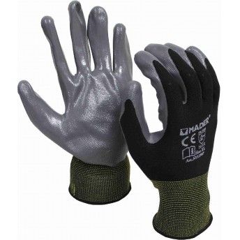 Luvas de Proteo, Polister + Nitrilo, L ref 96316 MADER