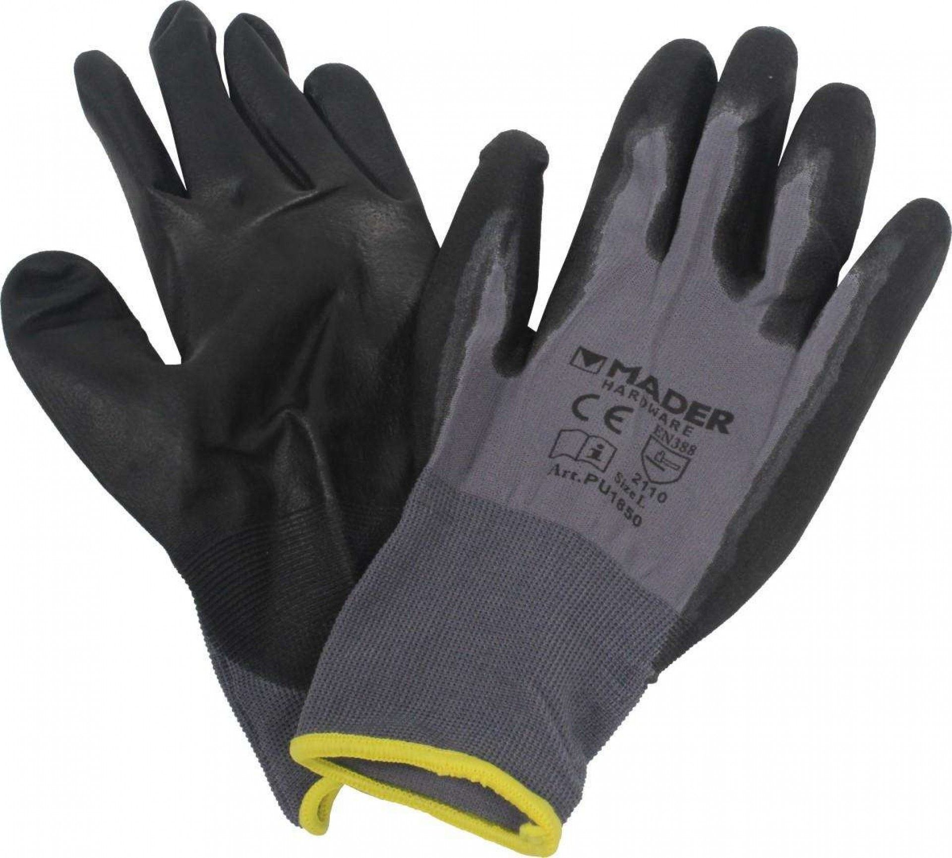 Luvas de Proteção, Poliuretano, M refª 96305 MADER