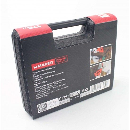 Pistola de Soldar, 175W, 5Un ref 96031 MADER