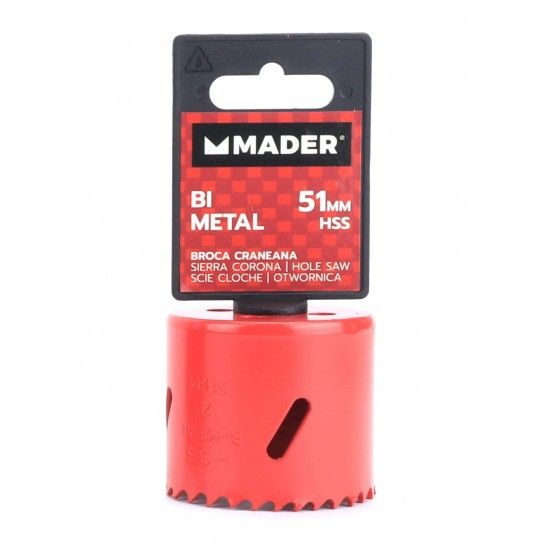 Broca Craneana, Bi-Metal, HSS, 51mm ref 95937 MADER