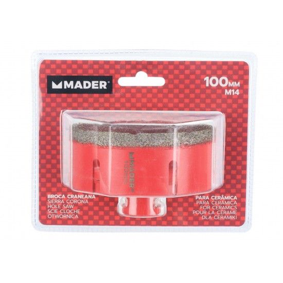Broca Craneana para Cerâmina, Diamante, 100mm refª 95898 MADER Broca Craneana para Cerâmina, Diamante, 100mm refª 95898 MADER