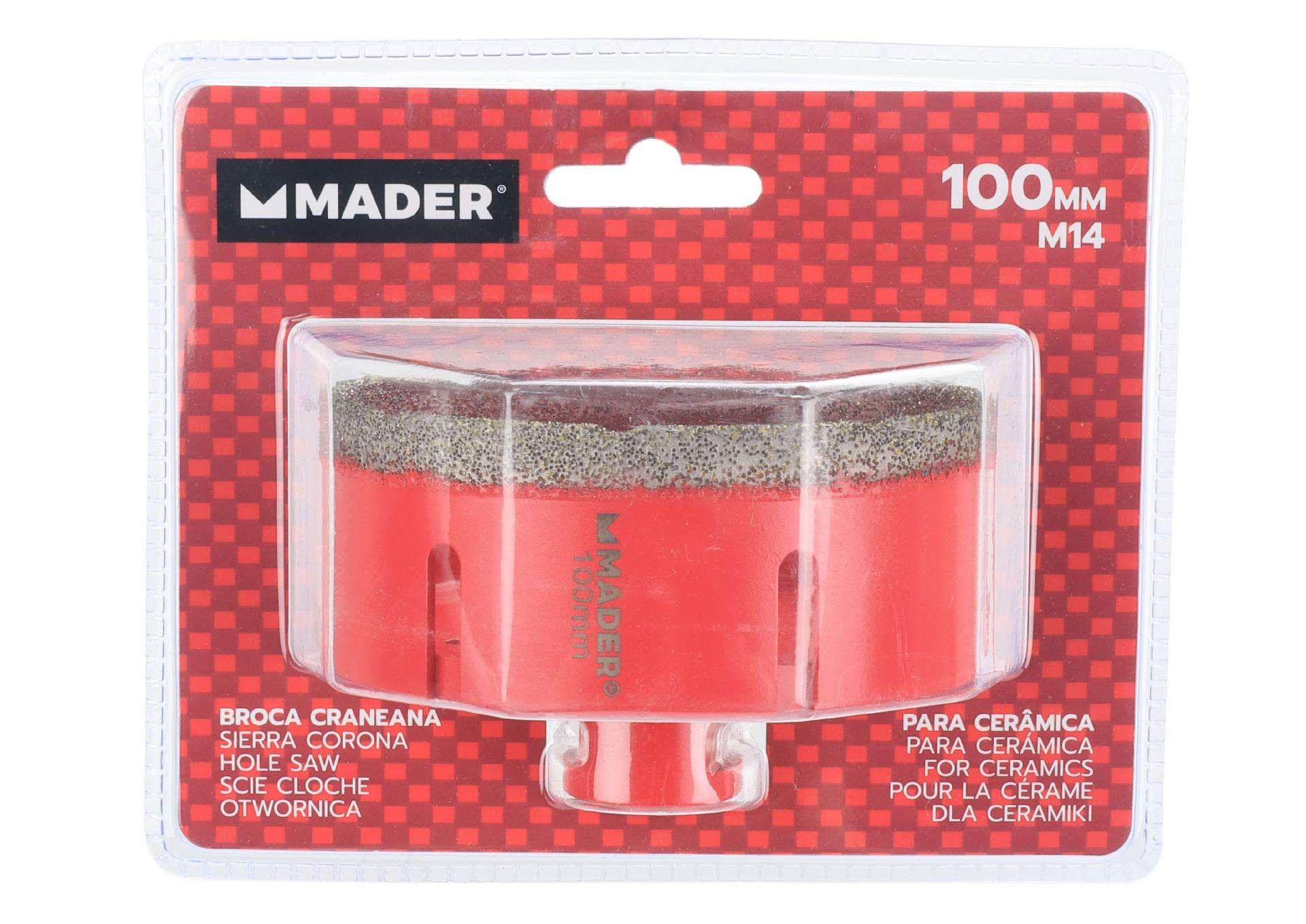 Broca Craneana para Cerâmina, Diamante, 100mm refª 95898 MADER