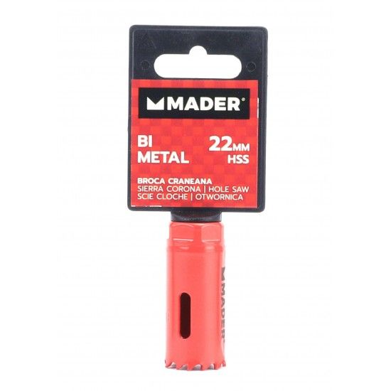 Broca Craneana, Bi-Metal, HSS, 22mm refª 95927 MADER Broca Craneana, Bi-Metal, HSS, 22mm refª 95927 MADER