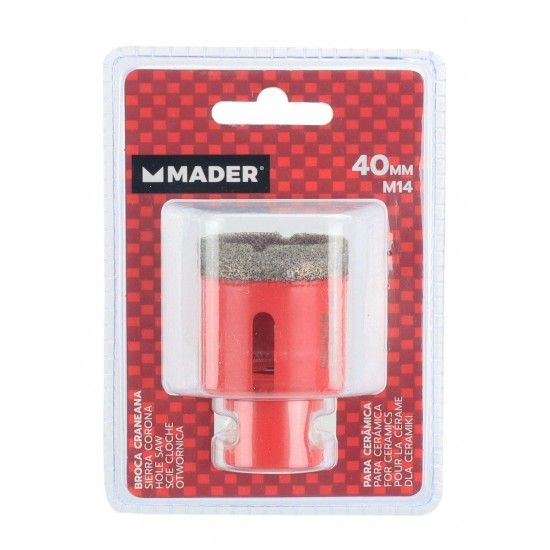 Broca Craneana para Cerâmina, Diamante, 40mm refª 95892 MADER Broca Craneana para Cerâmina, Diamante, 40mm refª 95892 MADER