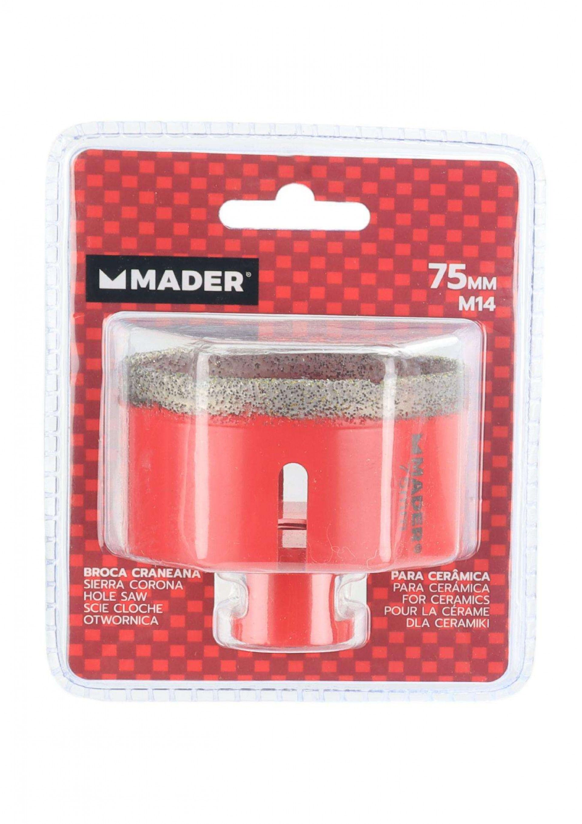 Broca Craneana para Cerâmina, Diamante, 75mm refª 95896 MADER