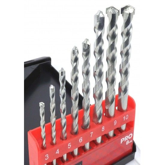 Jogo Brocas Profissional, Ponta Diamante, para Bet�o, 8Un ref� 95818 MADER