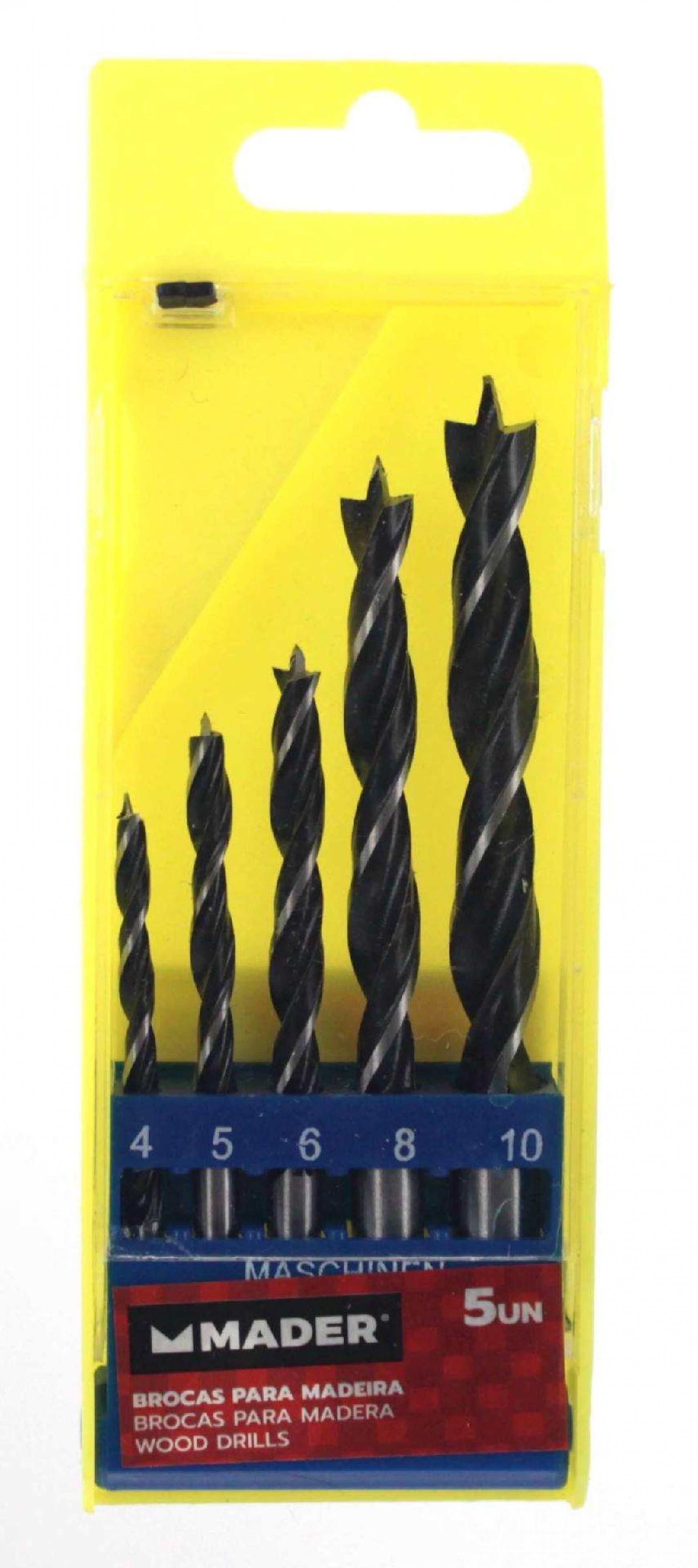 Brocas para Madeira, Aço Carbono, 5Un refª 95820 MADER