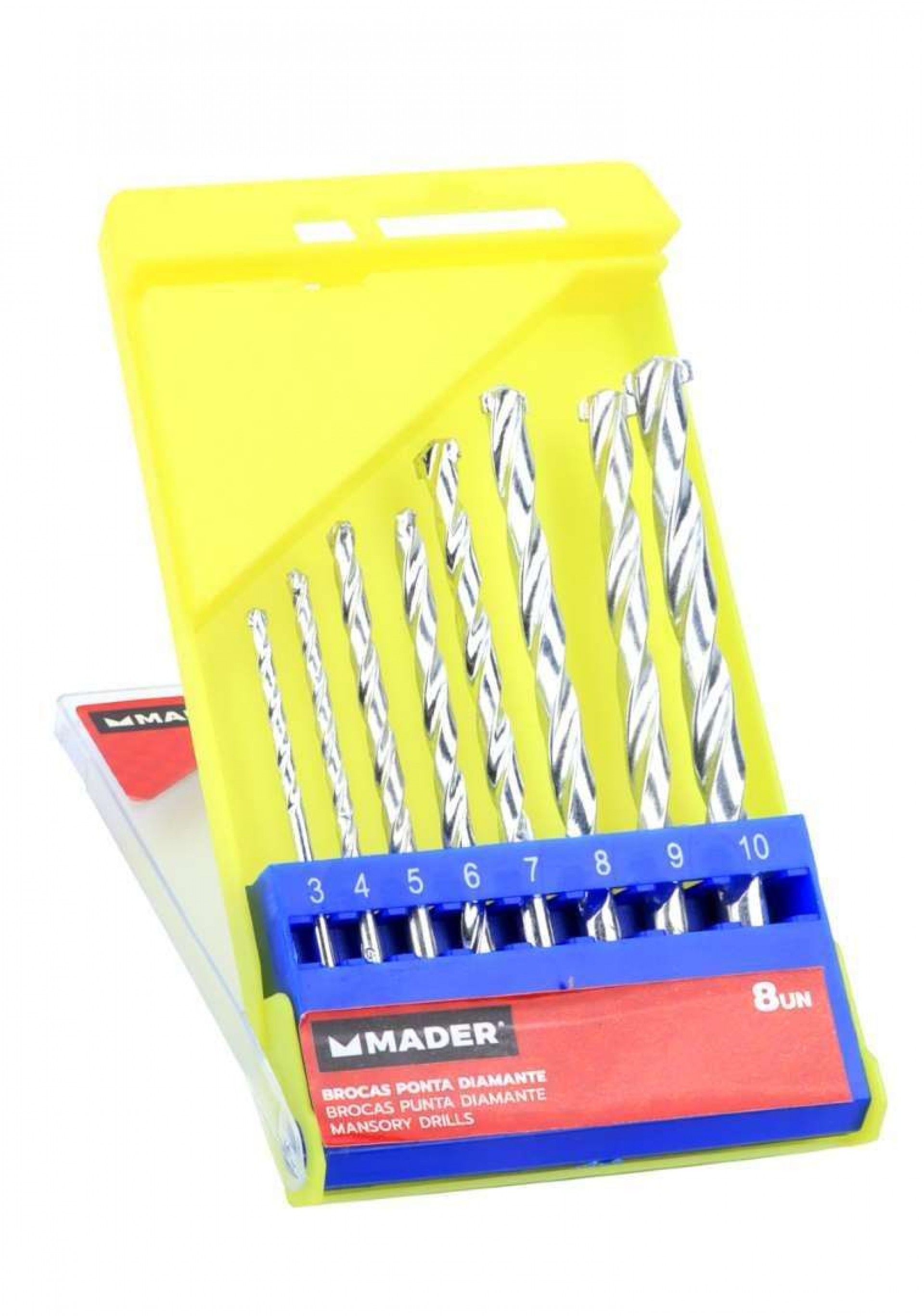 Jogo Brocas, Ponta Diamante, para Betão, 8Un refª 95816 MADER