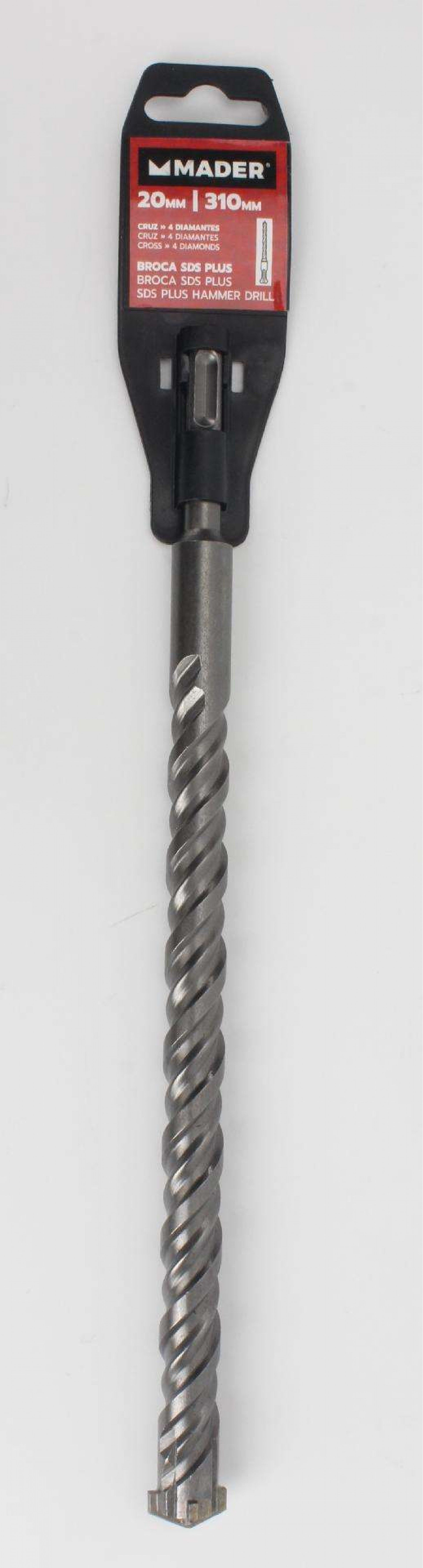 Broca Betão, SDS Plus, Cruz, 20x310mm refª 95787 MADER