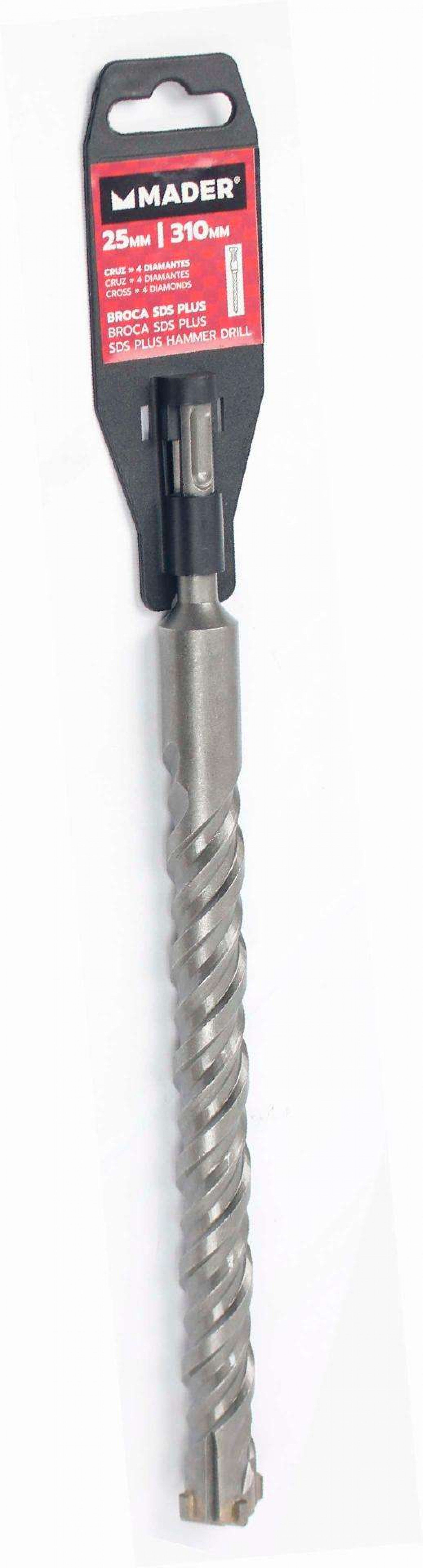 Broca Betão, SDS Plus, Cruz, 25x310mm refª 95779 MADER