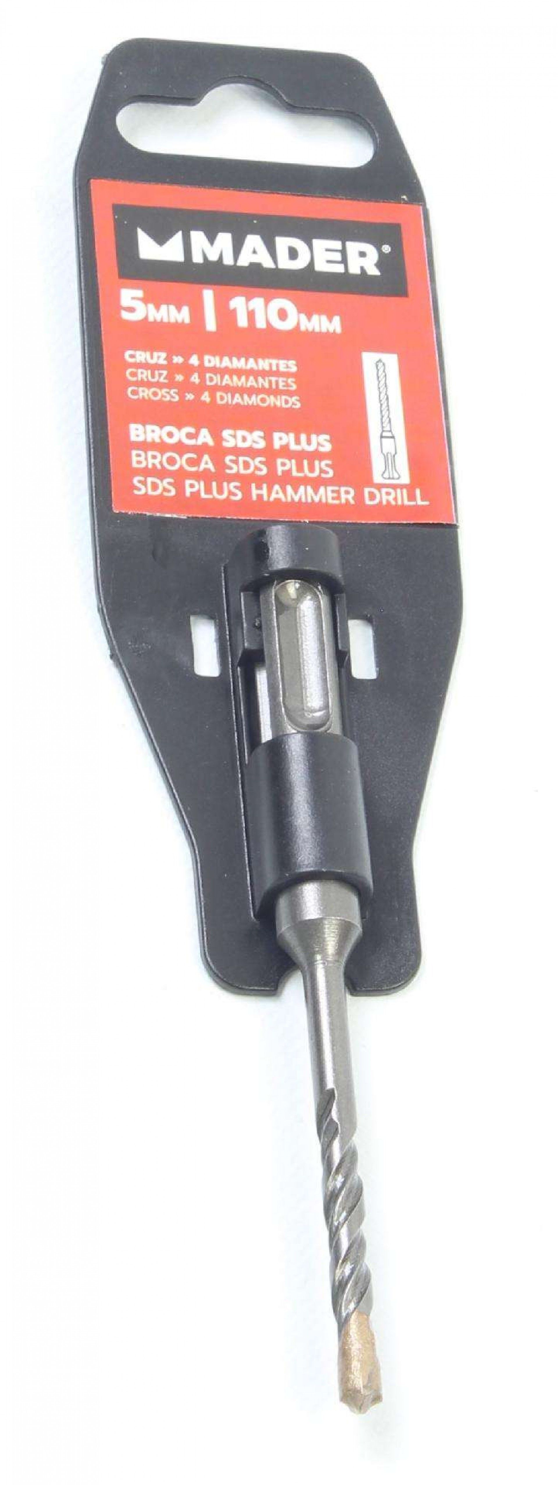 Broca SDS Plus, para Betão, Cruz, 5x110mm refª 95780 MADER