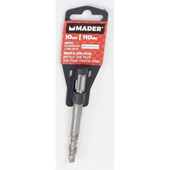 Broca SDS Plus, para Betão, 10x110mm refª 95756 MADER Broca SDS Plus, para Betão, 10x110mm refª 95756 MADER