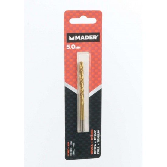 Broca HSS para Metais, Tit�nio, 5mm ref� 95158 MADER