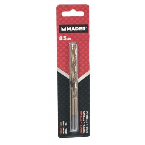 Broca HSS para Metais, Tit�nio, 8.5mm ref� 95165 MADER
