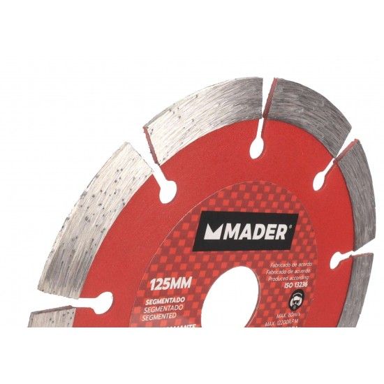 Disco Diamante, Segmentado, 125mm ref 95048 MADER
