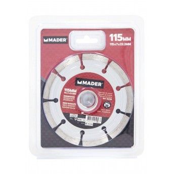 Disco Diamante, Segmentado, 115mm, pastilha 7mm ref 95058 MADER