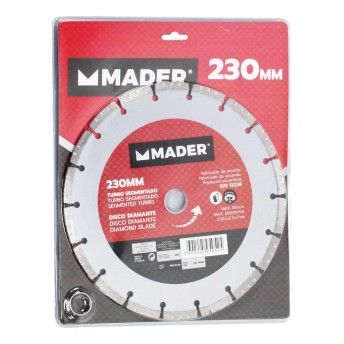 Disco Diamante Turbo, Segmentado, 230mm refª 95052 MADER Disco Diamante Turbo, Segmentado, 230mm refª 95052 MADER