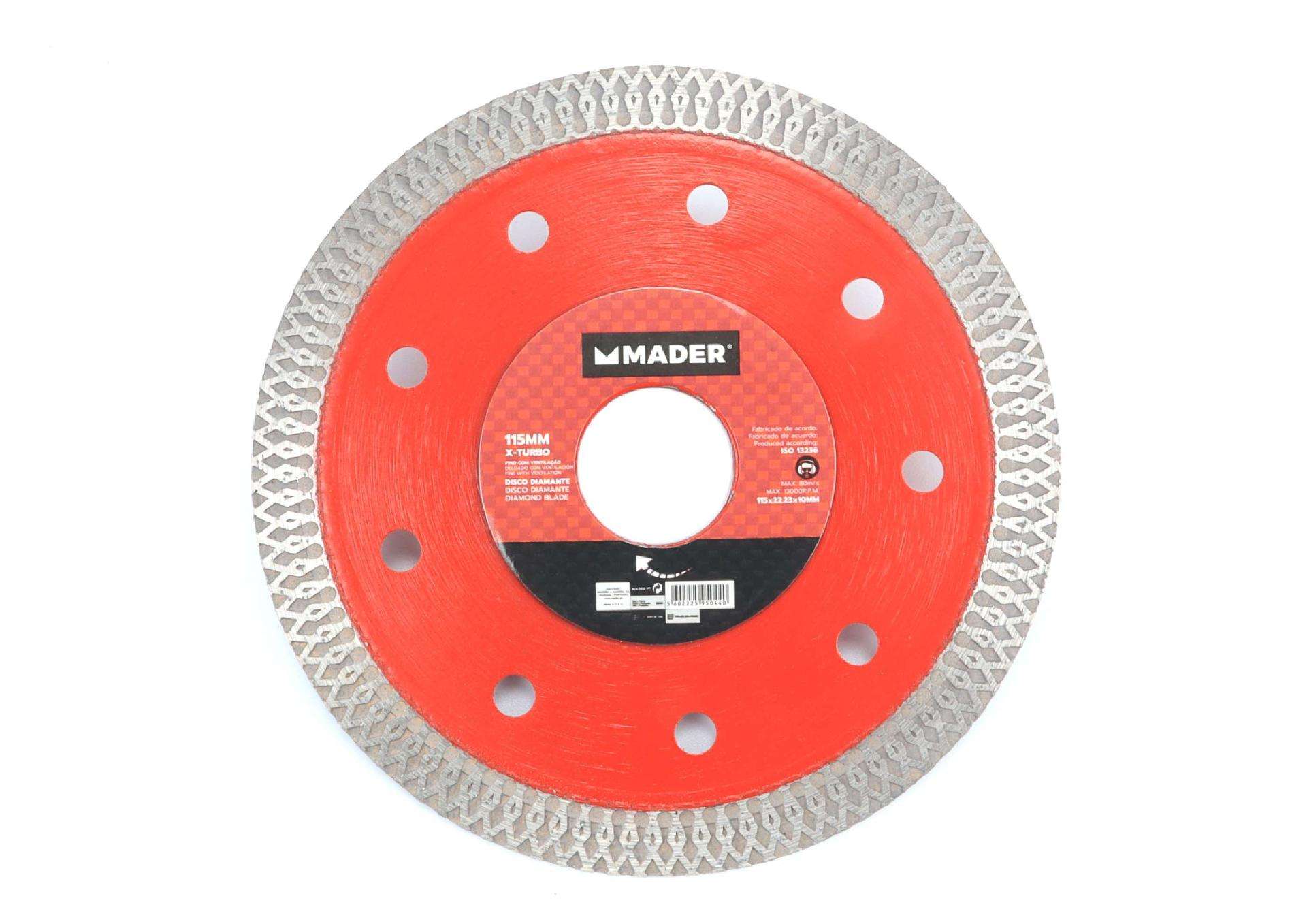 Disco Diamante, X-Turbo, 115mm refª 95044 MADER
